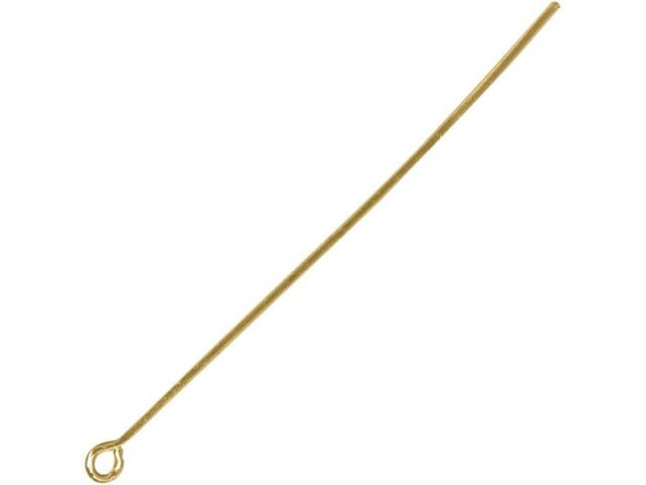 Yellow Plated Eye Pin, 1-1/2", Thin (ounce)