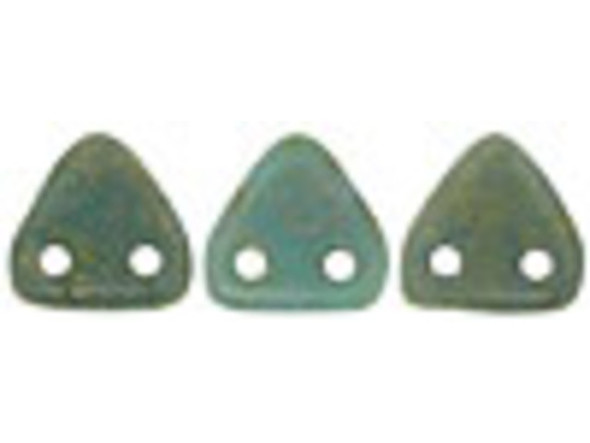 Discover the magic of the CzechMates Glass 6mm Turquoise with Copper Picasso Two-Hole Triangle Bead Pack! These exquisite beads, made from high-quality Czech glass, are a must-have for any jewelry and craft enthusiast. With their unique triangular shape and two stringing holes, they offer endless possibilities for your designs. Whether you're creating multi-strand masterpieces or intricate seed bead embroidery, these beads will add depth and dimension to your creations. The deep turquoise blue color, adorned with a soft mottled gold pattern, will instantly catch the eye and set your jewelry apart. Unleash your creativity and elevate your designs with the CzechMates Glass 6mm Turquoise with Copper Picasso Two-Hole Triangle Bead Pack. Get ready to fall in love with the sophisticated blend of color and the limitless possibilities that these beads hold.