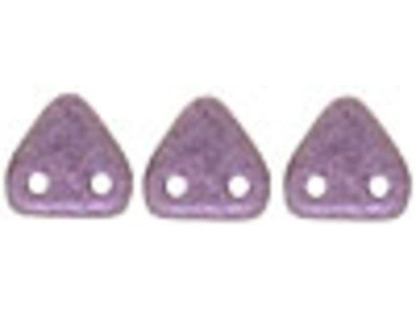 
From the CzechMates two hole bead system, these Czech pressed glass beads have a uniform triangle shape and their large hole size to bead size ratio makes them ideal for consistent bead weaving texture and multiple passes of fine beading thread, such as Fireline, Power Pro, KO Thread and Nymo. Create beautiful textures with the multitude of colors available!
