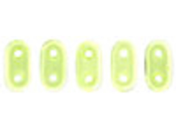 CzechMates Glass 3 x 6mm 2-Hole Jonquil Bar Bead 2.5-Inch Tube