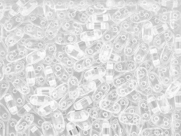 CzechMates Glass 3 x 6mm 2-Hole Crystal Bar Bead 2.5-Inch Tube