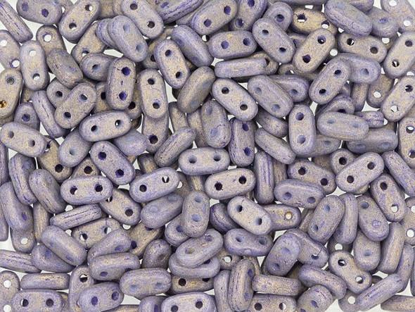 CzechMates Glass 3 x 6mm 2-Hole Pacifica Elderberry Bar Bead 2.5-Inch Tube