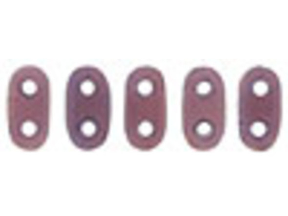 Create dimensional beaded designs with these CzechMates Bar Beads. These flat, oval bar-shaped beads each feature two stringing holes running through them. They are perfect for using with other CzechMates beads, as the stringing holes line up perfectly. Stack and layer them in designs, add them to multi-strand projects, use them in bead embroidery, and more. There are so many possibilities for these little beads. 