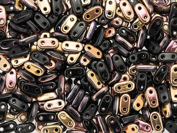 Create dimensional beaded designs with these CzechMates Bar Beads. These flat, oval bar-shaped beads each feature two stringing holes running through them. They are perfect for using with other CzechMates beads, as the stringing holes line up perfectly. Stack and layer them in designs, add them to multi-strand projects, use them in bead embroidery, and more. There are so many possibilities for these little beads. 