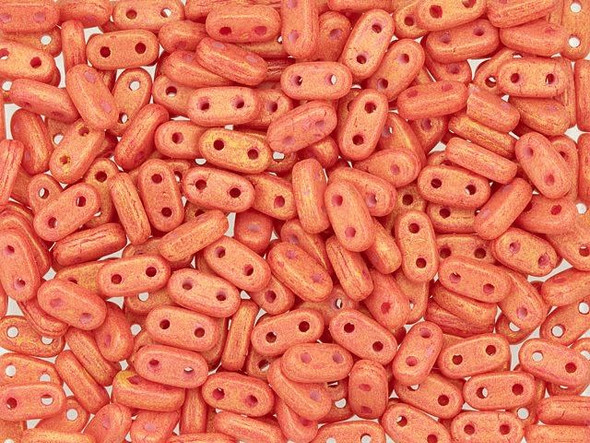 Create dimensional beaded designs with these CzechMates Bar Beads. These flat, oval bar-shaped beads each feature two stringing holes running through them. They are perfect for using with other CzechMates beads, as the stringing holes line up perfectly. Stack and layer them in designs, add them to multi-strand projects, use them in bead embroidery, and more. There are so many possibilities for these little beads. 