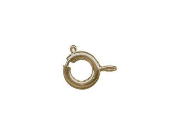 Aylifu 40pcs Spring Ring Clasp Brass Round Clasps Open Ring Jewelry Spring  Clasp for Necklace Bracelet Jewelry Making,Gold and Silver