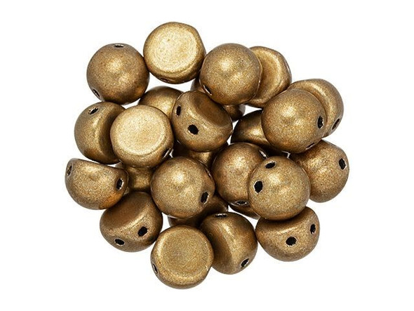 Decorate your designs with these CzechMates cabochon beads. These beads feature a round domed shape with a flat back, much like that of a cabochon. Two stringing holes run close to the flat bottom of the dome, so these beads will stand out in your jewelry-making designs. Use them in multi-strand projects or add them to your bead weaving for eye-catching dimensional effects. They'll work nicely with other CzechMates beads. 