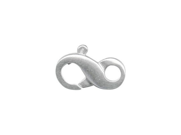 Sterling Silver Jewelry Clasp, Infinity, 7x11mm (Each)