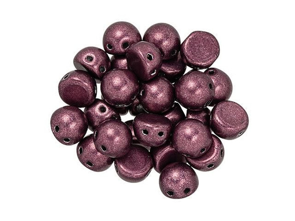 Decorate your designs with these CzechMates cabochon beads. These beads feature a round domed shape with a flat back, much like that of a cabochon. Two stringing holes run close to the flat bottom of the dome, so these beads will stand out in your jewelry-making designs. Use them in multi-strand projects or add them to your bead weaving for eye-catching dimensional effects. They'll work nicely with other CzechMates beads. 