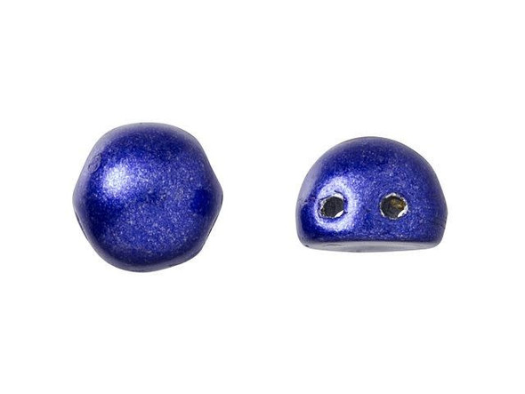 CzechMates 2-Hole 7mm ColorTrends: Saturated Metallic Riverside Cabochon Beads 2.5-Inch Tube