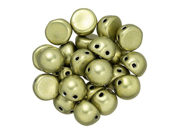 Decorate your designs with these CzechMates cabochon beads. These beads feature a round domed shape with a flat back, much like that of a cabochon. Two stringing holes run close to the flat bottom of the dome, so these beads will stand out in your jewelry-making designs. Use them in multi-strand projects or add them to your bead weaving for eye-catching dimensional effects. They'll work nicely with other CzechMates beads. 