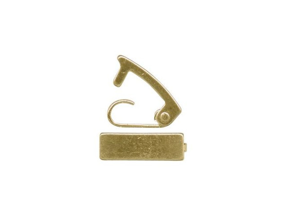 Gold Plated Fold Over Clasp, 3x11mm (72 pcs)