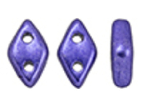 2-Hole Diamond Beads SATURATED METALLIC SUPER VIOLET