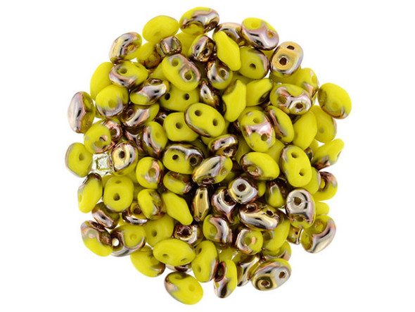 You'll love these SuperDuo 2 x 5mm beads. Create intricate jewelry designs with Czech glass seed beads! Featuring a unique shape and two stringing holes, these seed beads add a special touch of creativity to your designs. They have tapered edges and nest up nicely when strung, making them ideal for floral and woven designs. Add a special touch to your jewelry with Czech glass seed beads!    