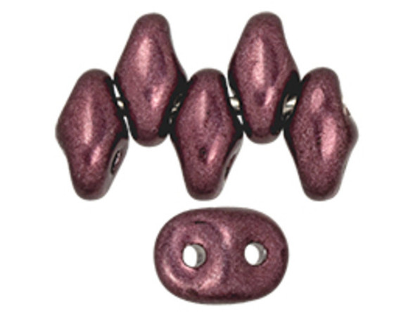 Create unforgettable beaded styles with these Matubo SuperDuo beads. Create intricate jewelry designs with Czech glass seed beads! Featuring a unique shape and two stringing holes, these seed beads add a special touch of creativity to your designs. They have tapered edges and nest up nicely when strung, making them ideal for floral and woven designs. Add a special touch to your jewelry with Czech glass seed beads!  