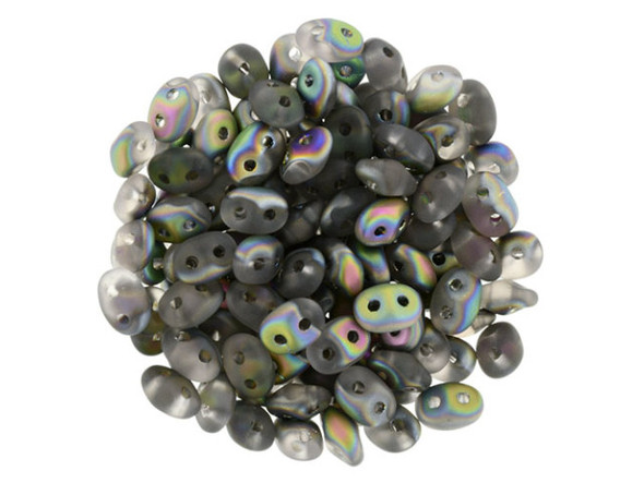 You'll love these SuperDuo 2 x 5mm beads. Create intricate jewelry designs with Czech glass seed beads! Featuring a unique shape and two stringing holes, these seed beads add a special touch of creativity to your designs. They have tapered edges and nest up nicely when strung, making them ideal for floral and woven designs. Add a special touch to your jewelry with Czech glass seed beads!    