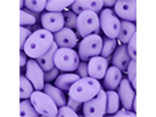 Matubo SuperDuo 2 x 5mm Saturated Purple 2-Hole Seed Bead 2.5-Inch Tube