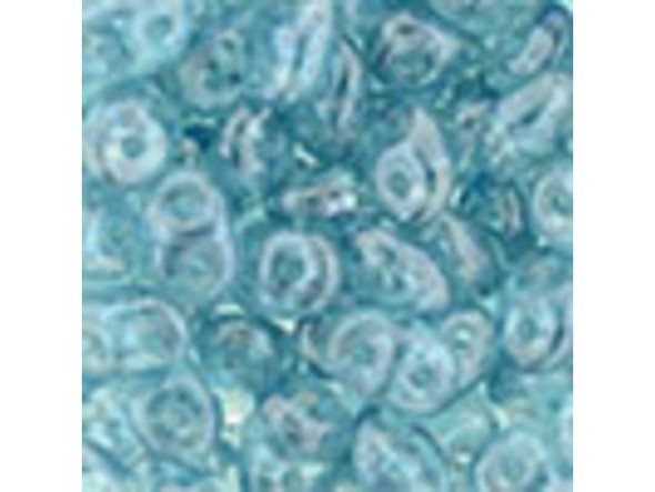 Matubo SuperDuo 2 x 5mm Luster - Aquamarine 2-Hole Seed Bead 2.5-Inch Tube