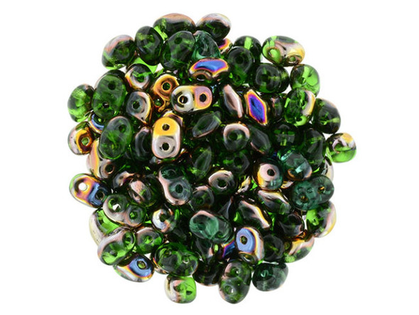 You'll love these SuperDuo 2 x 5mm beads. Create intricate jewelry designs with Czech glass seed beads! Featuring a unique shape and two stringing holes, these seed beads add a special touch of creativity to your designs. They have tapered edges and nest up nicely when strung, making them ideal for floral and woven designs. Add a special touch to your jewelry with Czech glass seed beads!    