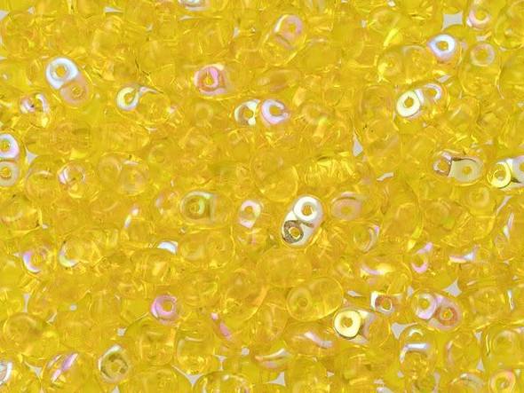 Matubo SuperDuo 2 x 5mm Jonquil AB 2-Hole Seed Bead 2.5-Inch Tube