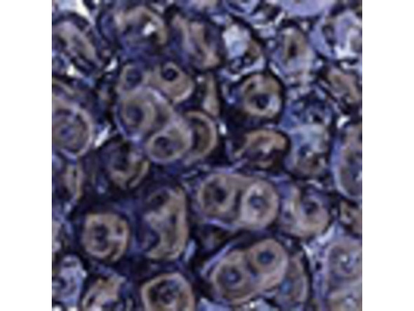 Matubo SuperDuo 2 x 5mm Tanzanite - Vega 2-Hole Seed Bead 2.5-Inch Tube