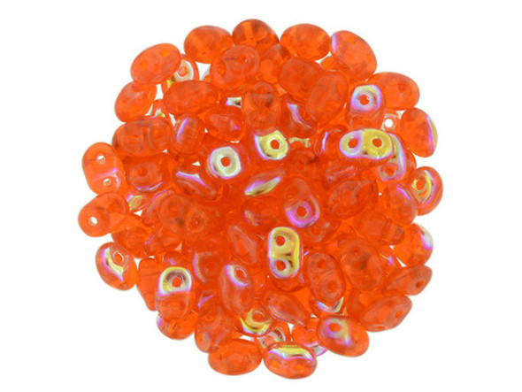 You'll love these SuperDuo 2 x 5mm beads. Create intricate jewelry designs with Czech glass seed beads! Featuring a unique shape and two stringing holes, these seed beads add a special touch of creativity to your designs. They have tapered edges and nest up nicely when strung, making them ideal for floral and woven designs. Add a special touch to your jewelry with Czech glass seed beads!    