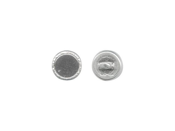 MAG-LOK Silver Plated Magnetic Jewelry Clasp, Superior Quality, Button, 6mm (12 Pieces)