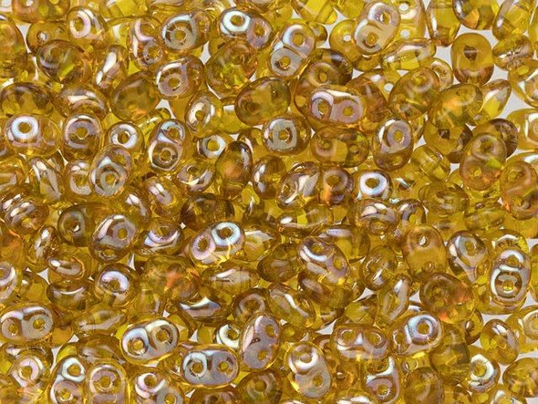 Matubo SuperDuo 2 x 5mm Jonquil Celsian 2-Hole Seed Bead 2.5-Inch Tube