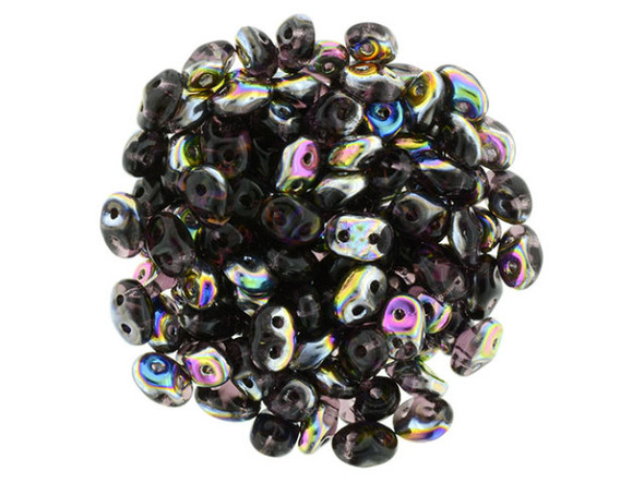 You'll love these SuperDuo 2 x 5mm beads. Create intricate jewelry designs with Czech glass seed beads! Featuring a unique shape and two stringing holes, these seed beads add a special touch of creativity to your designs. They have tapered edges and nest up nicely when strung, making them ideal for floral and woven designs. Add a special touch to your jewelry with Czech glass seed beads!    