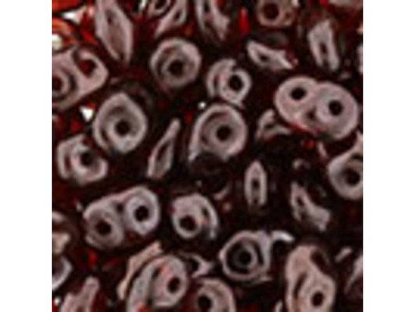 Matubo SuperDuo 2 x 5mm Siam Ruby - Vega 2-Hole Seed Bead 2.5-Inch Tube Matubo SuperDuo 2 x 5mm Siam Ruby - Vega 2-Hole Seed Bead 2.5-Inch Tube