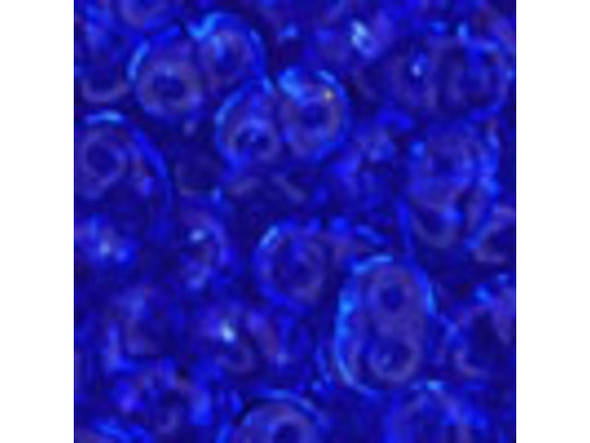 Matubo SuperDuo 2x5mm 2-Hole Sapphire Seed Bead 2.5-Inch Tube