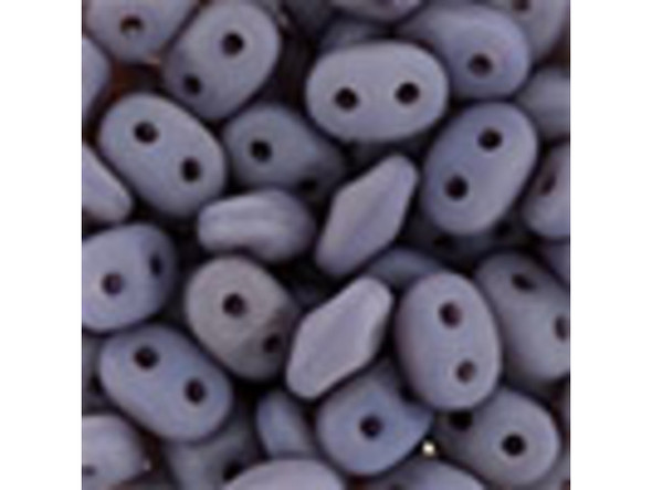 Matubo SuperDuo 2 x 5mm Matte Amethyst 2-Hole Seed Bead 2.5-Inch Tube