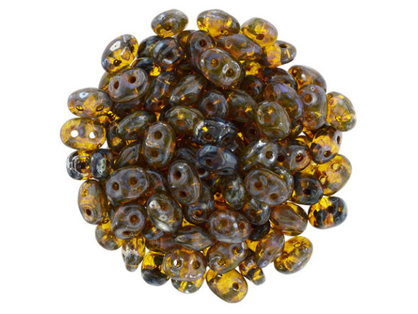 You'll love these SuperDuo 2 x 5mm beads. Create intricate jewelry designs with Czech glass seed beads! Featuring a unique shape and two stringing holes, these seed beads add a special touch of creativity to your designs. They have tapered edges and nest up nicely when strung, making them ideal for floral and woven designs. Add a special touch to your jewelry with Czech glass seed beads!    