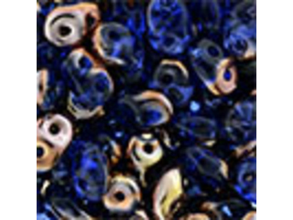 Matubo SuperDuo 2 x 5mm Apollo - Sapphire 2-Hole Seed Bead 2.5-Inch Tube