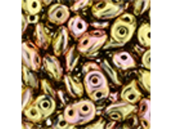 You'll love these SuperDuo 2 x 5mm beads. Create intricate jewelry designs with Czech glass seed beads! Featuring a unique shape and two stringing holes, these seed beads add a special touch of creativity to your designs. They have tapered edges and nest up nicely when strung, making them ideal for floral and woven designs. Add a special touch to your jewelry with Czech glass seed beads!    