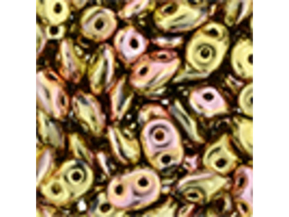 Matubo SuperDuo 2 x 5mm California Pink 2-Hole Seed Bead 2.5-Inch Tube