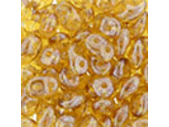 Matubo SuperDuo 2 x 5mm Topaz Luster 2-Hole Seed Bead 2.5-Inch Tube