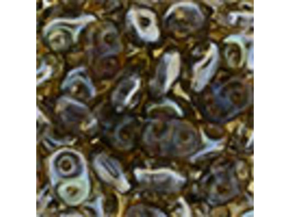 Matubo SuperDuo 2 x 5mm Tanzanite Celsian 2-Hole Seed Bead 2.5-Inch Tube