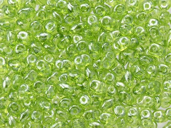 Matubo SuperDuo 2 x 5mm Olivine Luster 2-Hole Seed Bead 2.5-Inch Tube