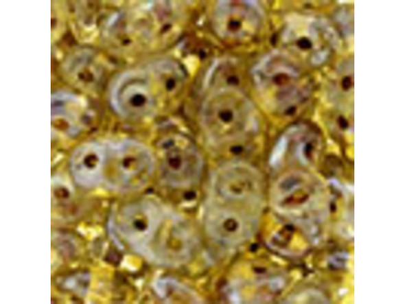 Matubo SuperDuo 2 x 5mm Crystal Silver Picasso 2-Hole Seed Bead 2.5-Inch Tube