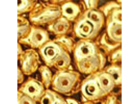 Matubo SuperDuo 2 x 5mm 24K Gold-Plated 2-Hole Seed Bead, 2.5-Inch Tube Matubo SuperDuo 2 x 5mm 24K Gold-Plated 2-Hole Seed Bead, 2.5-Inch Tube