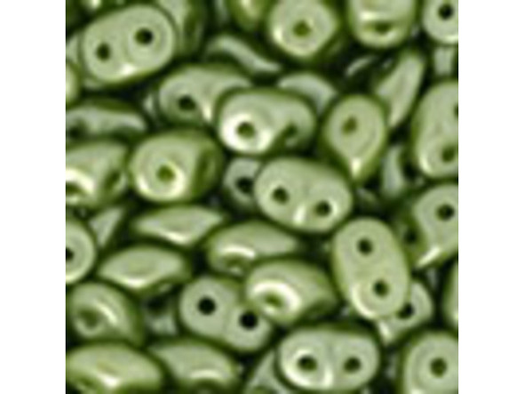 Matubo SuperDuo 2 x 5mm Olive Pearl Coat 2-Hole Seed Bead 2.5-Inch Tube Matubo SuperDuo 2 x 5mm Olive Pearl Coat 2-Hole Seed Bead 2.5-Inch Tube