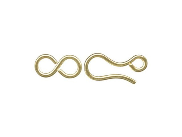 12kt Gold-Filled Jewelry Clasp, Hook & Eye (10 Pieces)