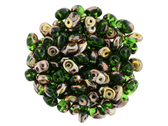 You'll love these SuperDuo 2 x 5mm beads. Create intricate jewelry designs with Czech glass seed beads! Featuring a unique shape and two stringing holes, these seed beads add a special touch of creativity to your designs. They have tapered edges and nest up nicely when strung, making them ideal for floral and woven designs. Add a special touch to your jewelry with Czech glass seed beads!    