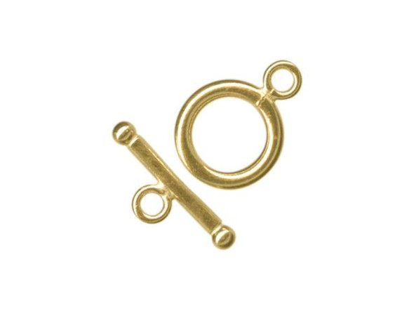 Gold-Filled Toggle Clasp, Tiny, 9mm (Each)