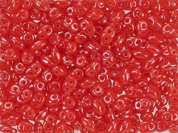 You'll love the vibrant look of these SuperDuo beads. These seed beads are unique in that they feature an innovative oval shape and two stringing holes. From a side view, the edges taper at both ends. When strung or woven, the beads nest up nicely. They are perfect for using in woven seed bead designs to add variety of shape.  