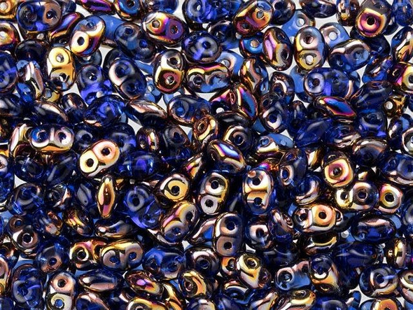 Matubo SuperDuo 2 x 5mm Sapphire Artemis 2-Hole Seed Bead 2.5-Inch Tube