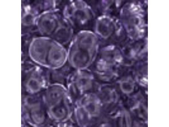 Matubo SuperDuo 2 x 5mm Lt Tanzanite 2-Hole Seed Bead 2.5-Inch Tube