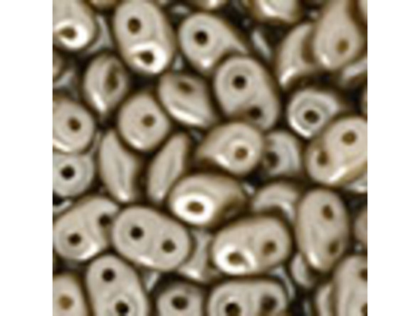 Matubo SuperDuo 2 x 5mm Brown Sugar Pearl Coat 2-Hole Seed Bead 2.5-Inch Tube