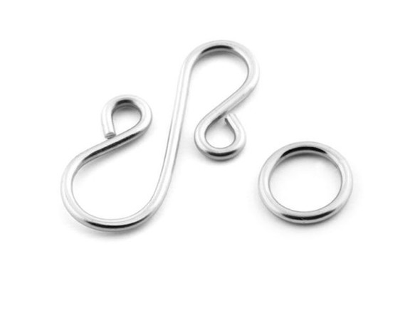 Weave Got Maille S Hook Jewelry Clasp - Silver Color (Each)